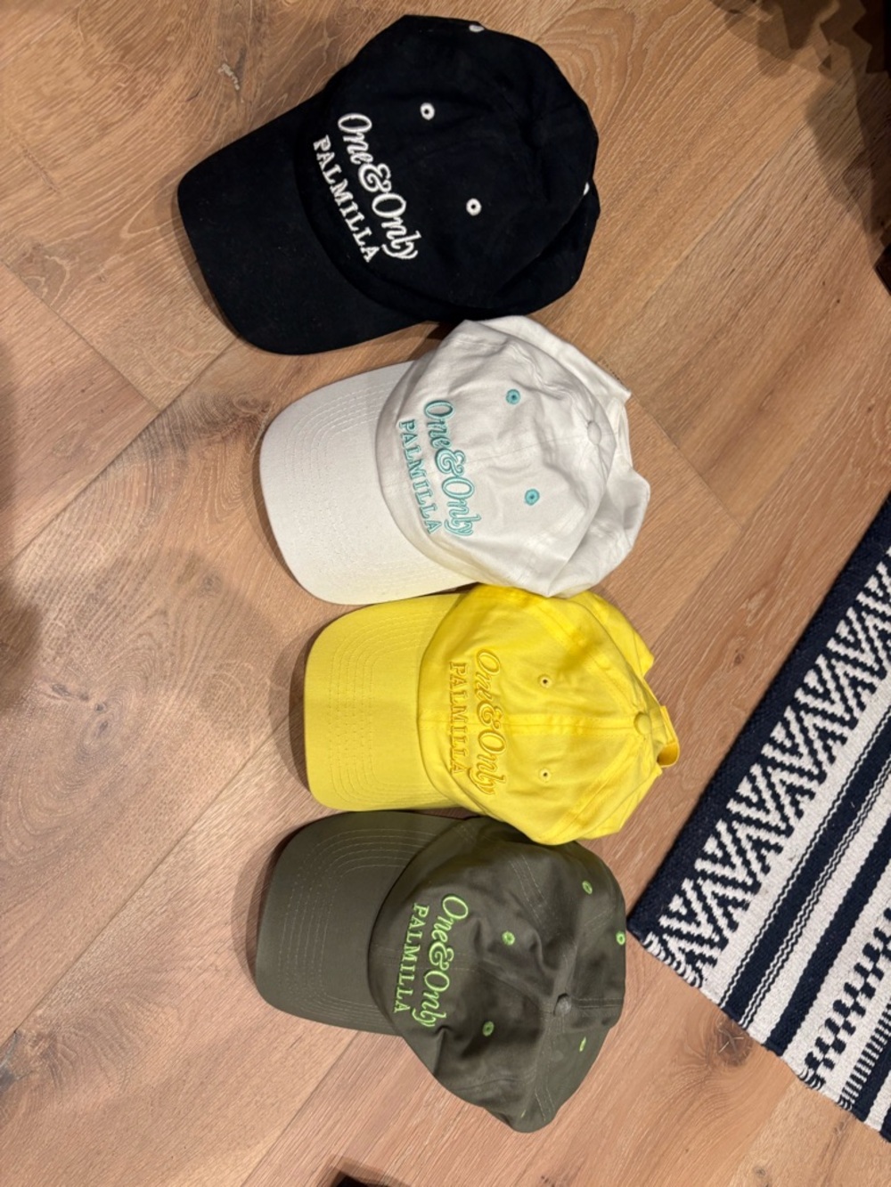 One & Only Palmilla Embroidered baseball Cap - Black, White, Yellow, Olive